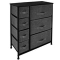 Simplify 7 Drawer Storage Chest Gray: Steel & Polypropylene Utility Storage Cabinet, Universal & Clothing Storage