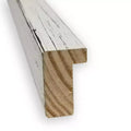29" x 23" Shiplap White Wood Wall Mirror: Modern Rectangle, No Assembly - Amanti Art