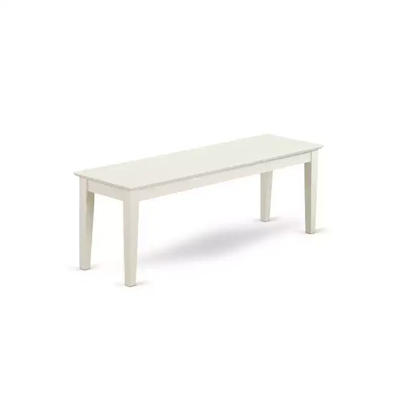 HomeStock Cabo 6 Piece Linen White Dining Set Modern Style 1017