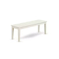 HomeStock Cabo 6 Piece Linen White Dining Set Modern Style 1017
