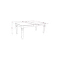 HomeStock on Rectangular Dining Table with 18 in butterfly Leaf