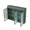 36''w Wall Cabinets for Laundry Room, Acrylic Glass Wall Mounted Storage Cabinets Medicine Cabinet for Kitchen Garage Laundry, 3 Door