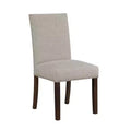 GDFStudio Carter Modern Classic Wood Upholstered Dining Chairs with Textured Fabric Seat Back and Nailhead Trim (Set of 2)