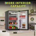 4.5 Cu.Ft Mini Fridge with Freezer,Compact Refrigerator w/Reversible Door, Adjustable Thermostat Energy-Efficient, Small Fridge