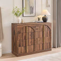 8 Drawer Dresser for Bedroom, 47 Wide Modern Chest of Drawers with Gold Handles, Wooden Dresser TV Stand, Closet Clothes Storage Organizer