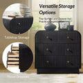 Ernest 27 Tall 3-Drawer End Tbale Set of 2 |Hulala Home-BLACK