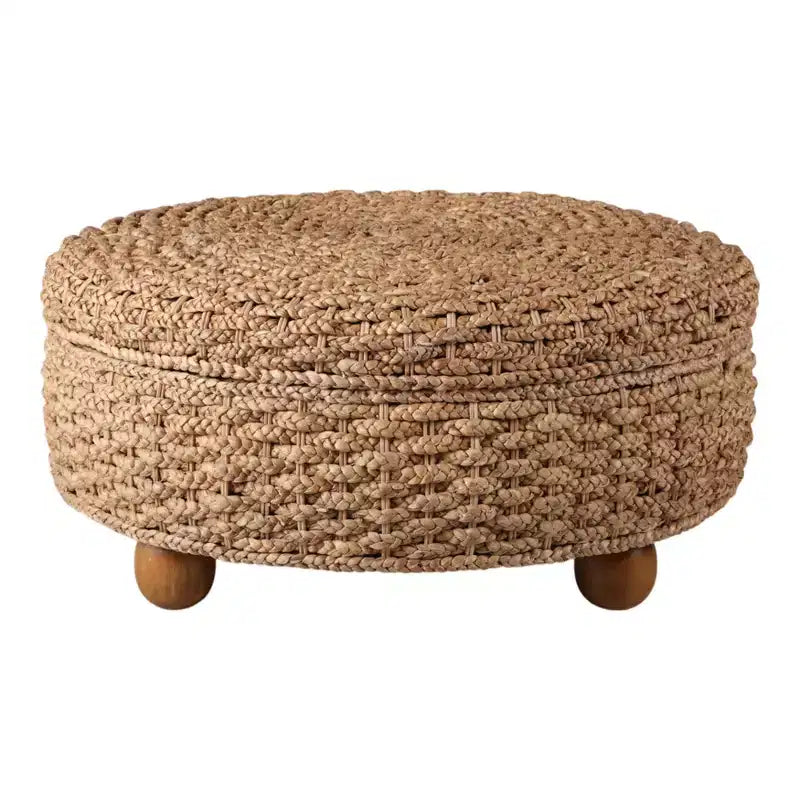 Home Decor - Vanity Chair Ottoman - Ottoman with Storage for Bedroom - Stylish Stool and Foot Rest Ottoman for Functional Accent Piece - 16.5, Brown