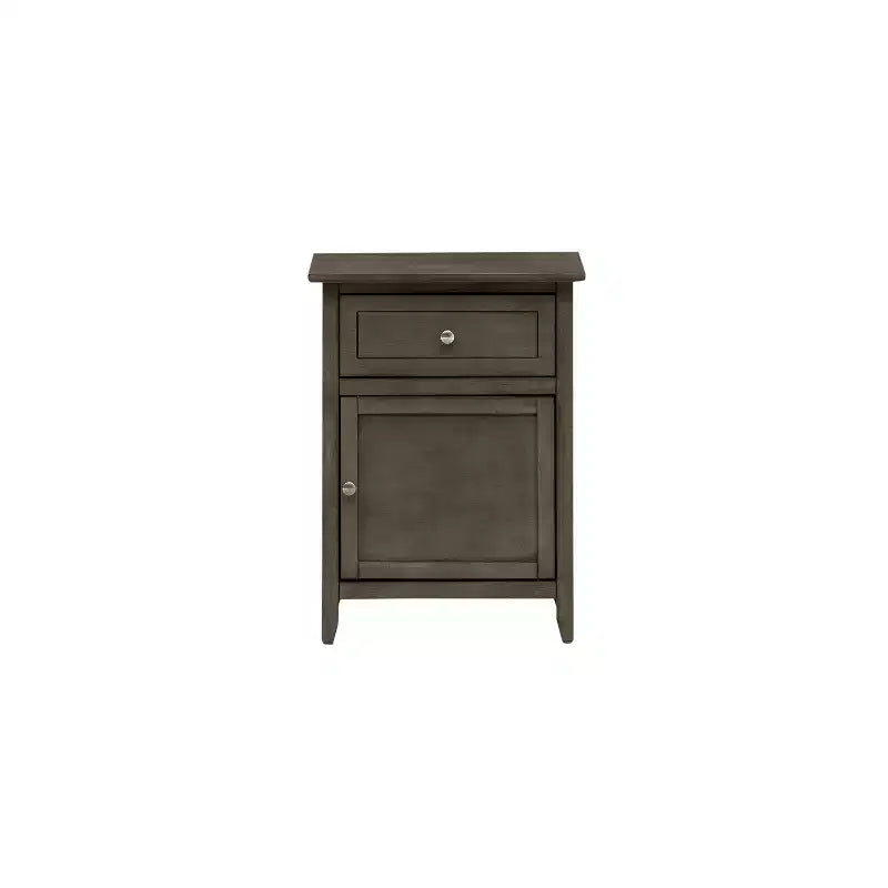 HomeStock Rectangle Wood Nighstand For Living Room and Bedroom