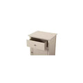 HomeStock Rectangle Wood Nighstand For Living Room and Bedroom
