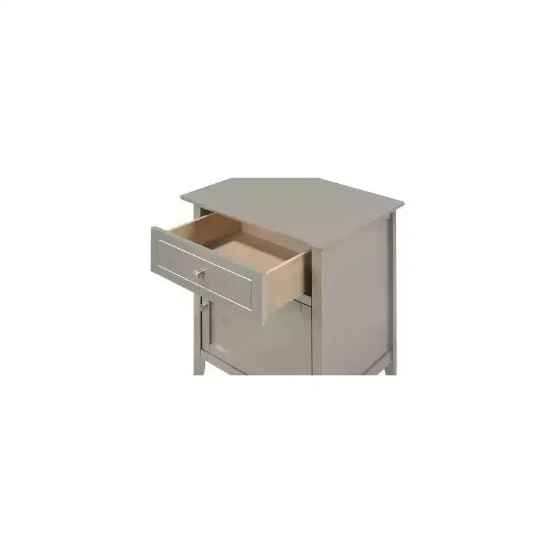 HomeStock Rectangle Wood Nighstand For Living Room and Bedroom