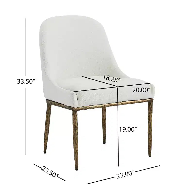 Christopher Knight Home Wilhelma 7 Piece Industrial Hammered Iron Dining Set with Upholstered Dining Chairs
