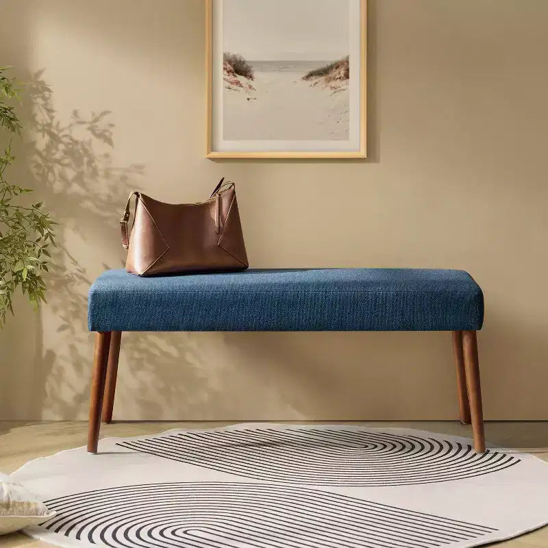 Adam Dining Bench with Solid Wood Legs and Foot Pads|ART OF LIVING DESIGNS