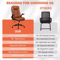 KERDOM Adjustable Office Desk Chair, Ergonomic Executive Chair with Padded Headrest and Armrests
