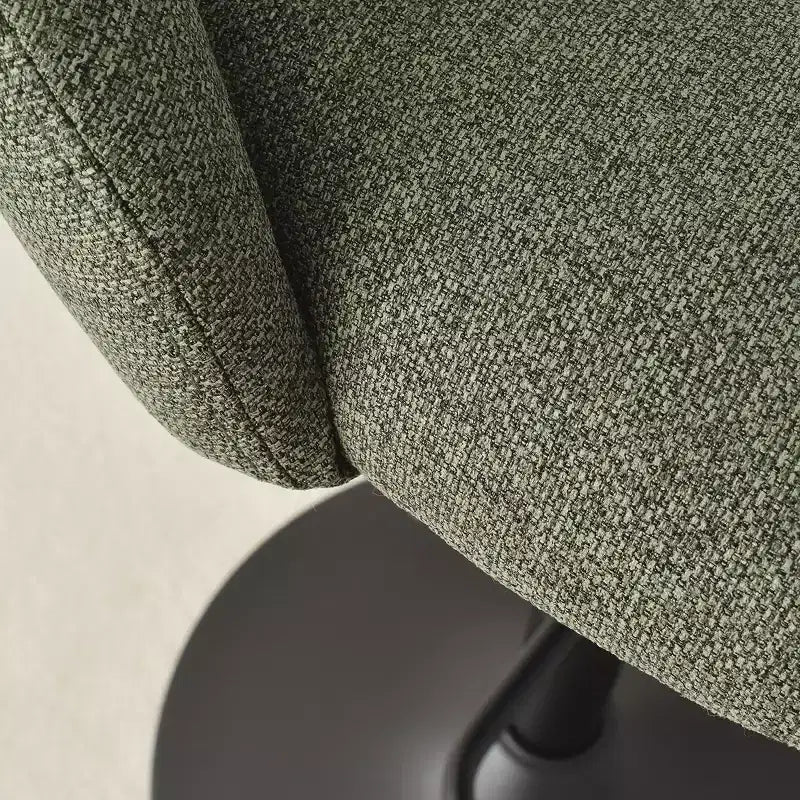 Modern Adjustable Swivel Bar Stools Set of 4 with Back, Upholstered Bar Height Chairs with Black Metal Base, 2432 Seat Height-Panipeachy