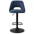 Modern Adjustable Swivel Bar Stools Set of 4 with Back, Upholstered Bar Height Chairs with Black Metal Base, 2432 Seat Height-Panipeachy