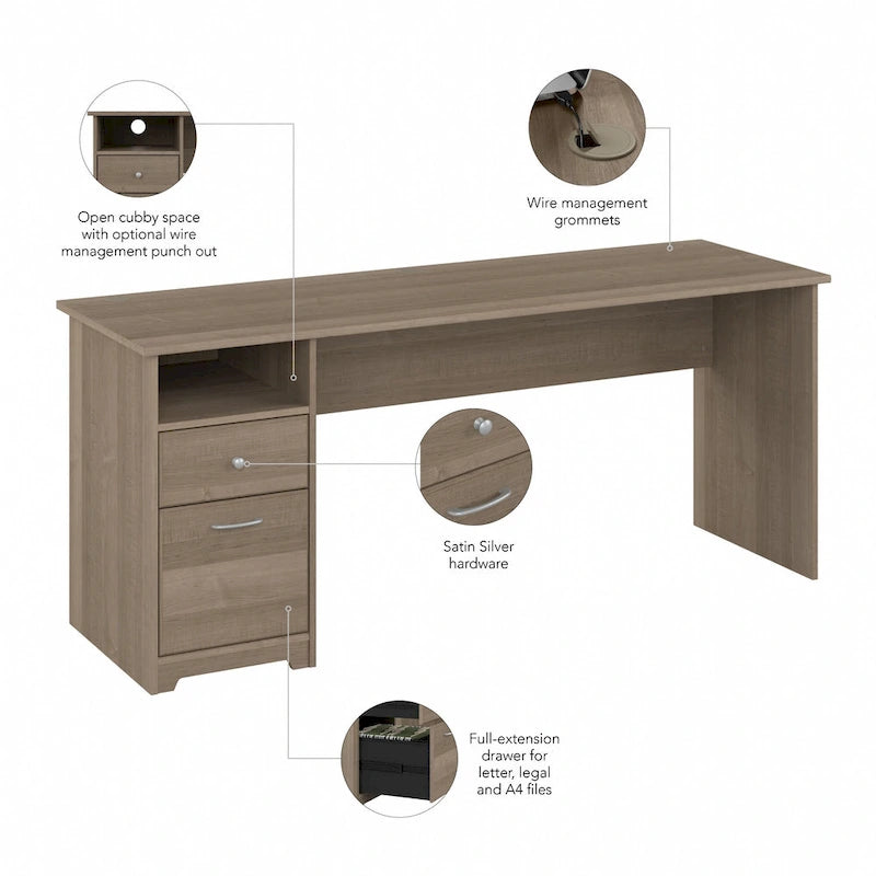 Bureau d'ordinateur à tiroirs pour la maison