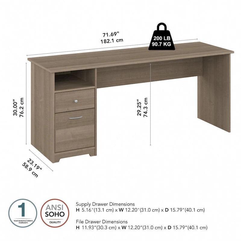 Bureau d'ordinateur à tiroirs pour la maison