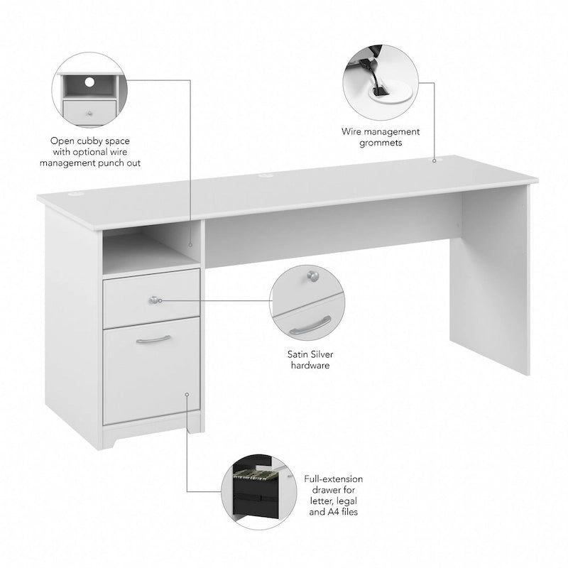 Bureau d'ordinateur à tiroirs pour la maison