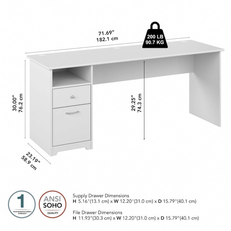 Bureau d'ordinateur à tiroirs pour la maison