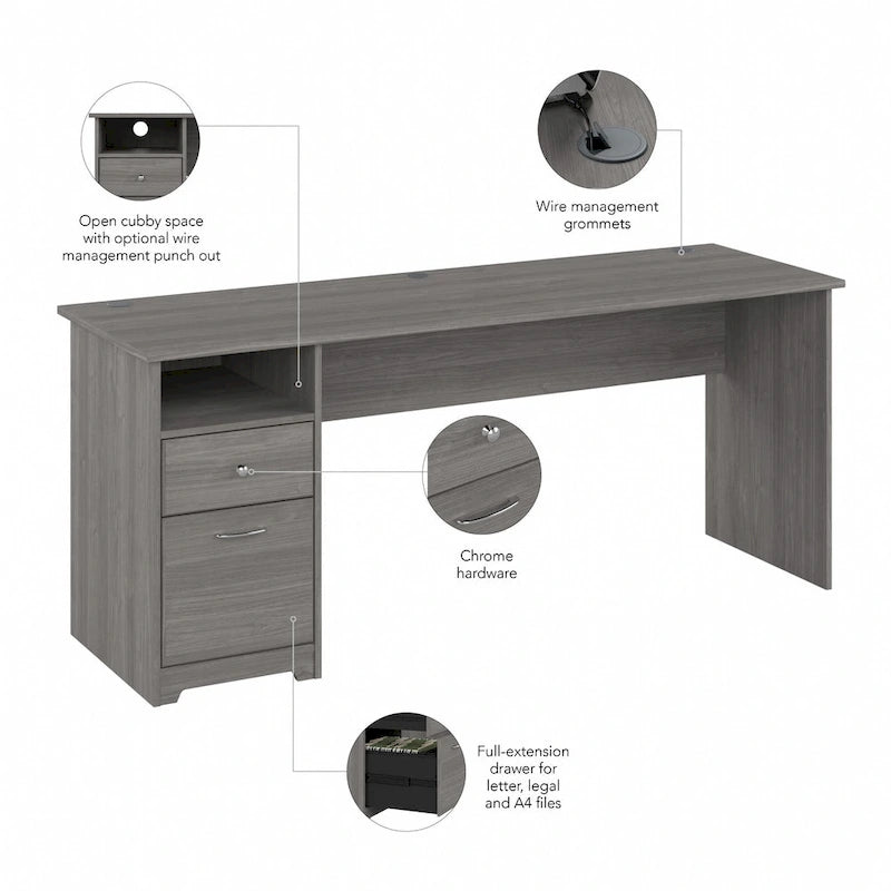 Bureau d'ordinateur à tiroirs pour la maison