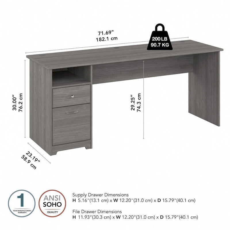 Bureau d'ordinateur à tiroirs pour la maison
