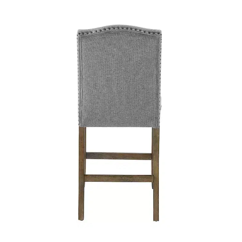 Set of 2 Grayson Counter Height Barstools Gray/Driftwood - Steve Silver Co.