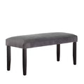 Napoli Velvet Dining Bench Gray - Steve Silver Co.