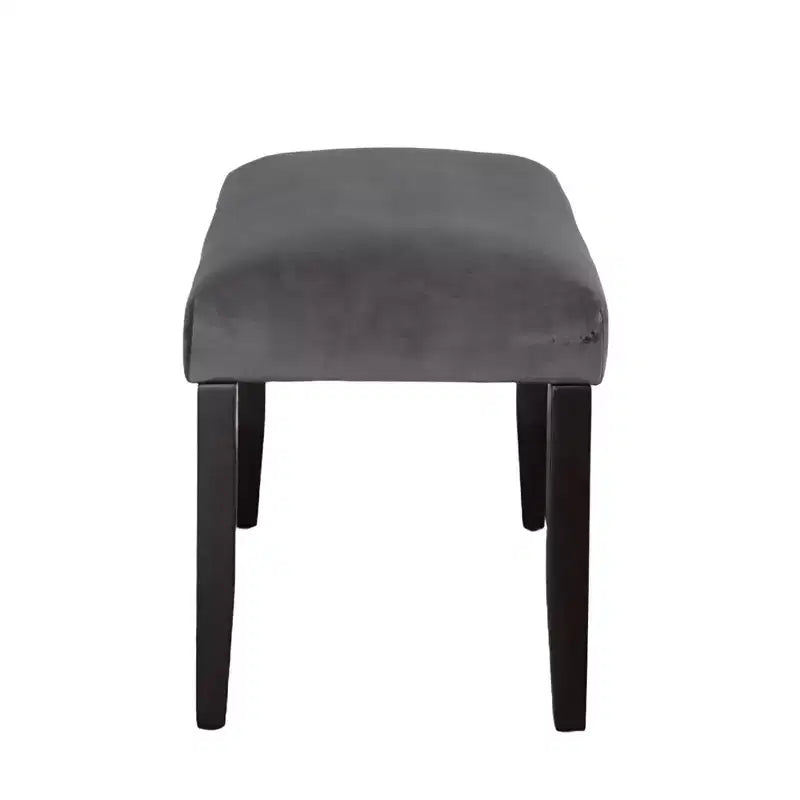 Napoli Velvet Dining Bench Gray - Steve Silver Co.