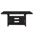 6pc Yves Counter Height Dining Set with Storage Rubbed Charcoal - Steve Silver Co.