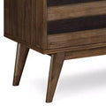 Wright Sideboard Buffet Rustic Aged Brown - Wyndenhall: Mid-Century Modern, Adjustable Shelves, Acacia Wood