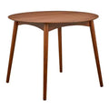 Lifestorey 5pc Derby Mid Century Modern Counter Height Dining Set Walnut/Gray