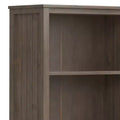 72" Rowan Bookcase Smoky Brown - Wyndenhall: Solid Hardwood, Adjustable Shelves, Storage Cabinet