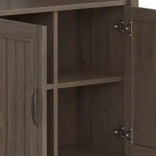 72" Rowan Bookcase Smoky Brown - Wyndenhall: Solid Hardwood, Adjustable Shelves, Storage Cabinet