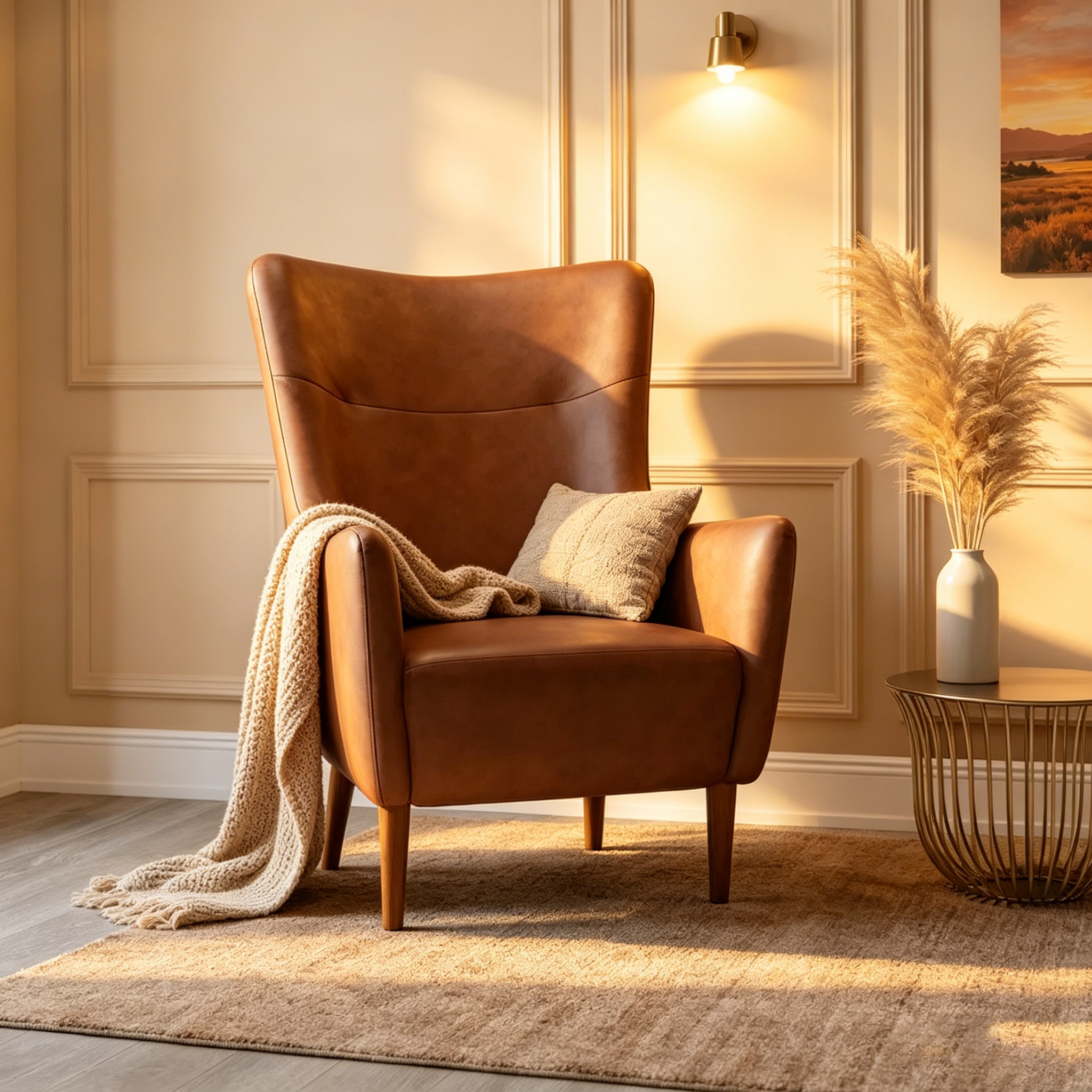 Fauteuil d'appoint crapaud commercial rembourré avec cadre et pieds en bois