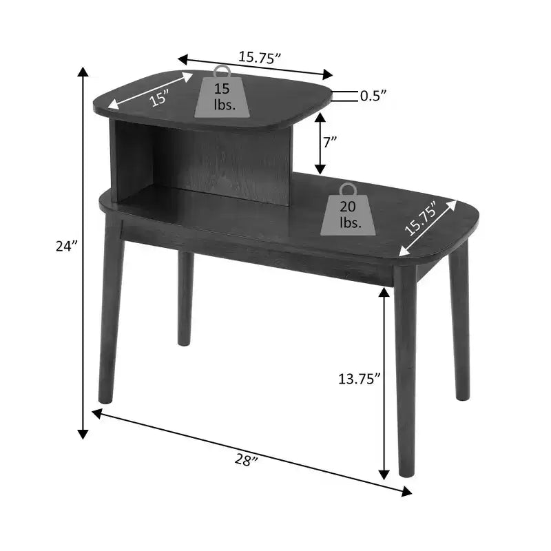 Maxwell Mid-Century Modern End Table - Breighton Home