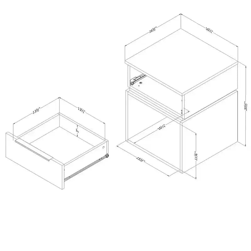 Hourra Nightstand - South Shore