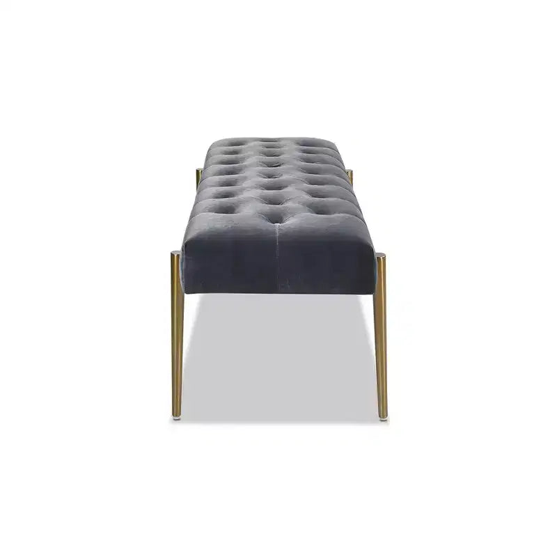 Jennifer Taylor Home Aria Upholstered Gold Accent Bench