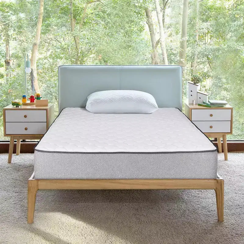 Continental Sleep, 10-Inch Medium Firm Tight top High Density Foam Mattress,