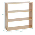 ECR4Kids Streamline 3-Shelf Double-Sided Storage Cabinet, 36in, Classroom Furniture