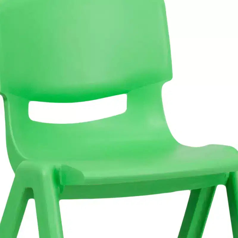 Flash Furniture 10 Pack Plastic Stackable School Chair with 13.25 Seat Height