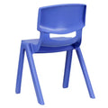 Flash Furniture 10 Pack Plastic Stackable School Chair with 13.25 Seat Height