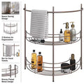 Lavish Home Pedestal Under Sink Organizer, Bronze