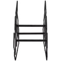 Sunnydaze Modern 6-Bottle Triangular Wine Rack - Indoor Steel Wire Tabletop Accent