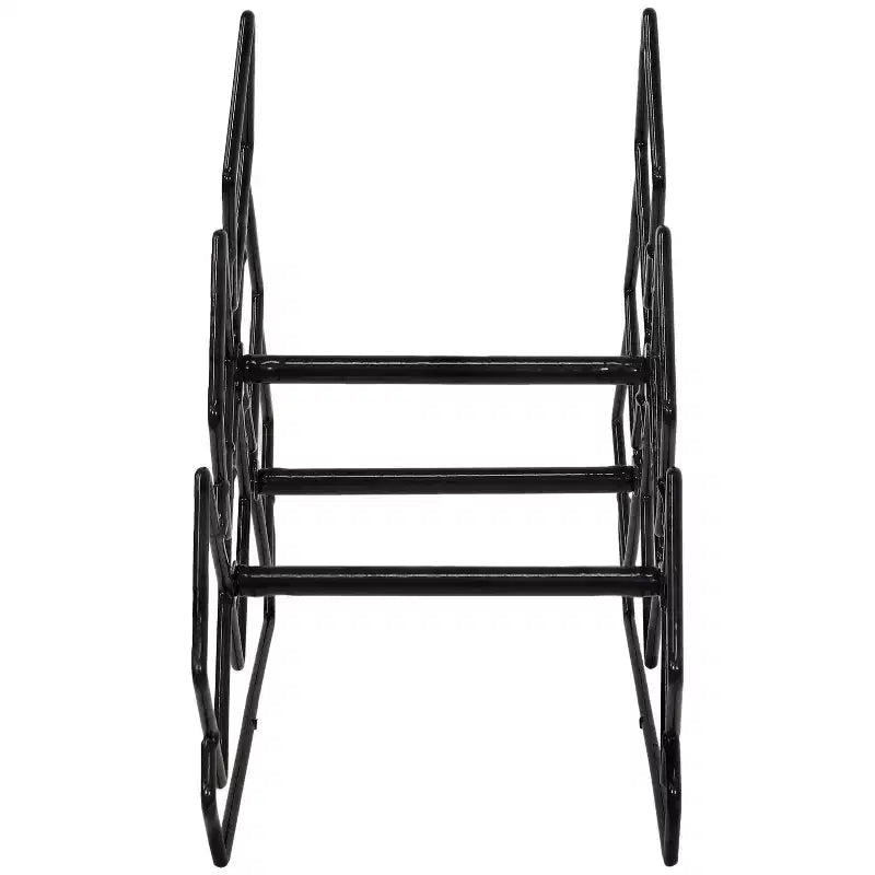 Sunnydaze Modern 6-Bottle Triangular Wine Rack - Indoor Steel Wire Tabletop Accent