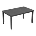 6 PCS Farmhouse Wood Dining Table Set with Table and Upholstered Chairs-ModernLuxe