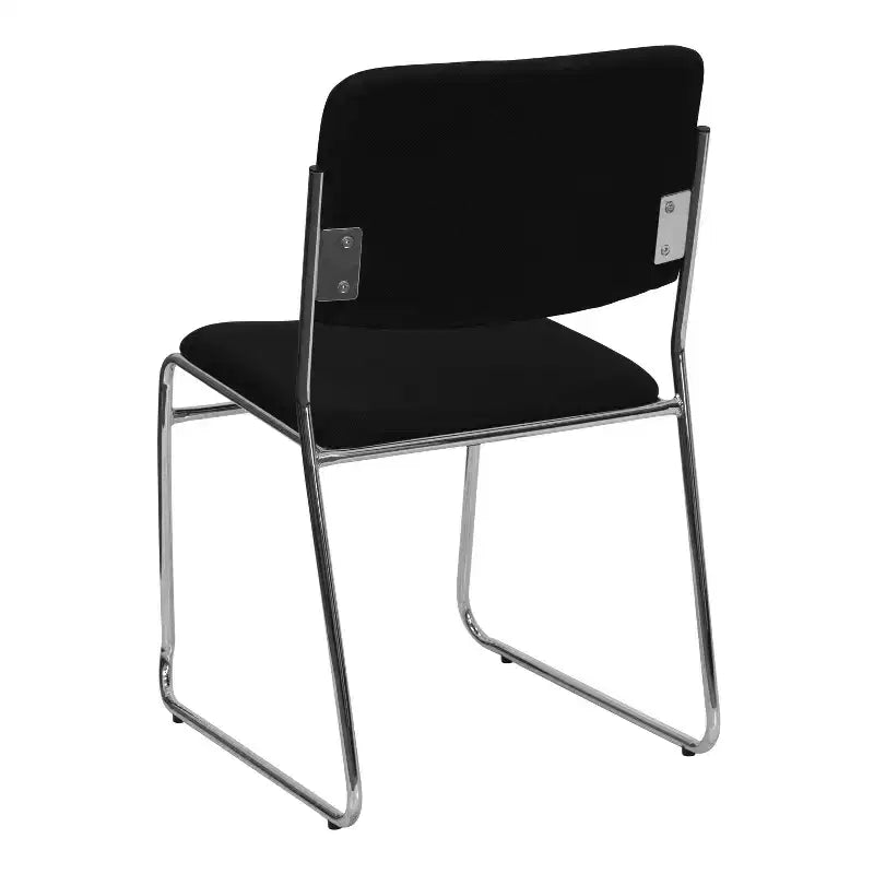 Emma and Oliver 5 Pack 500 lb. Capacity High Density Stacking Chair with Sled Base