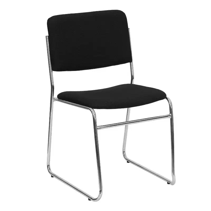 Emma and Oliver 5 Pack 500 lb. Capacity High Density Stacking Chair with Sled Base