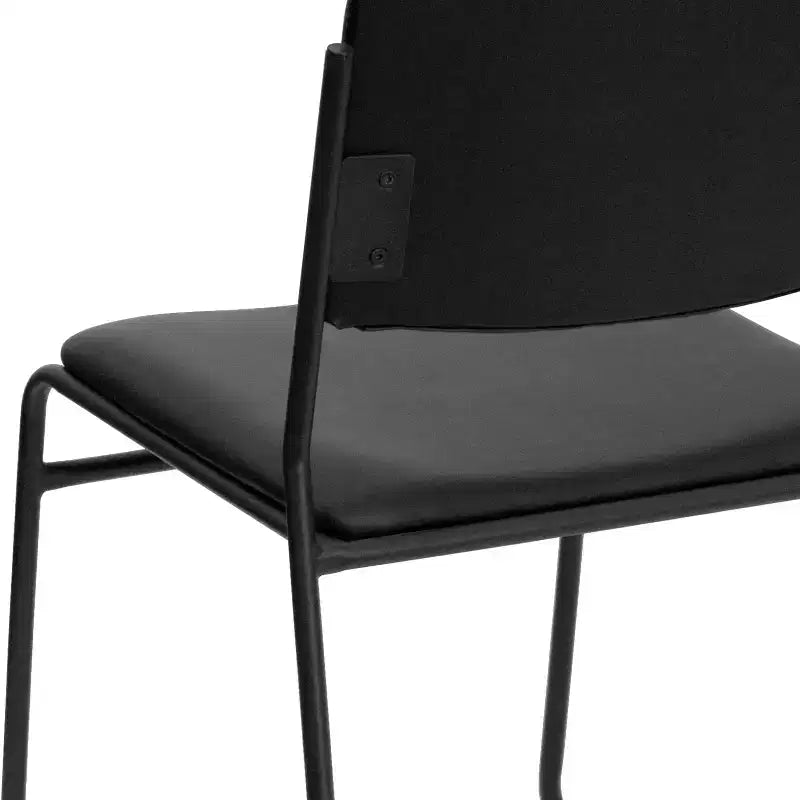 Emma and Oliver 5 Pack 500 lb. Capacity High Density Stacking Chair with Sled Base