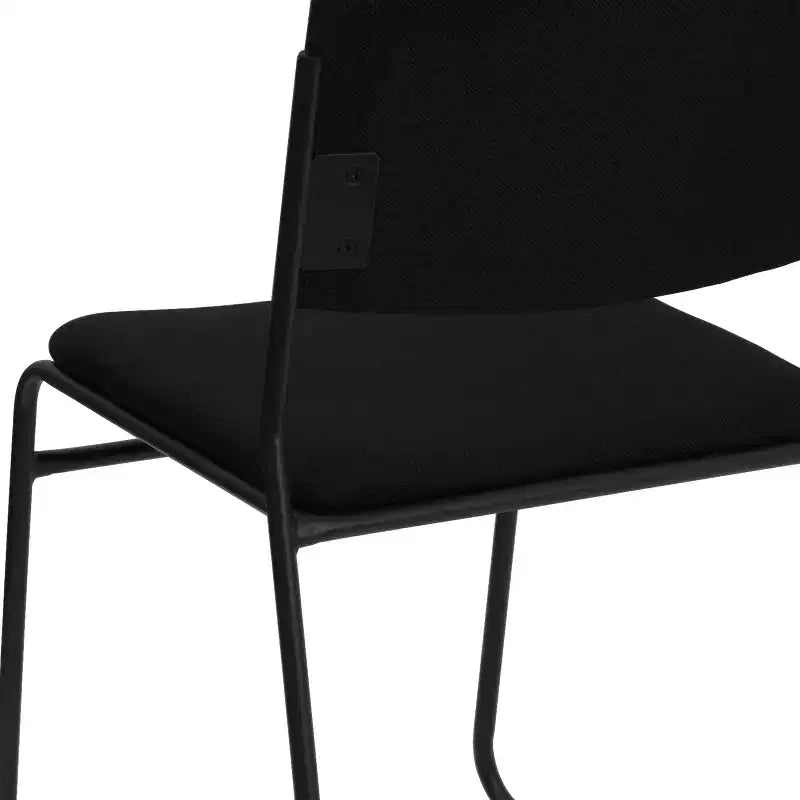 Emma and Oliver 5 Pack 500 lb. Capacity High Density Stacking Chair with Sled Base