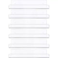 Sorbus 6 Pack Clear Wall Ledge Floating Shelf Rack Organizer - Perfect for Displaying books, decor, kitchen organization and more